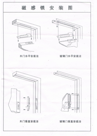 風淋室磁感應(yīng)鎖安裝圖操作說明